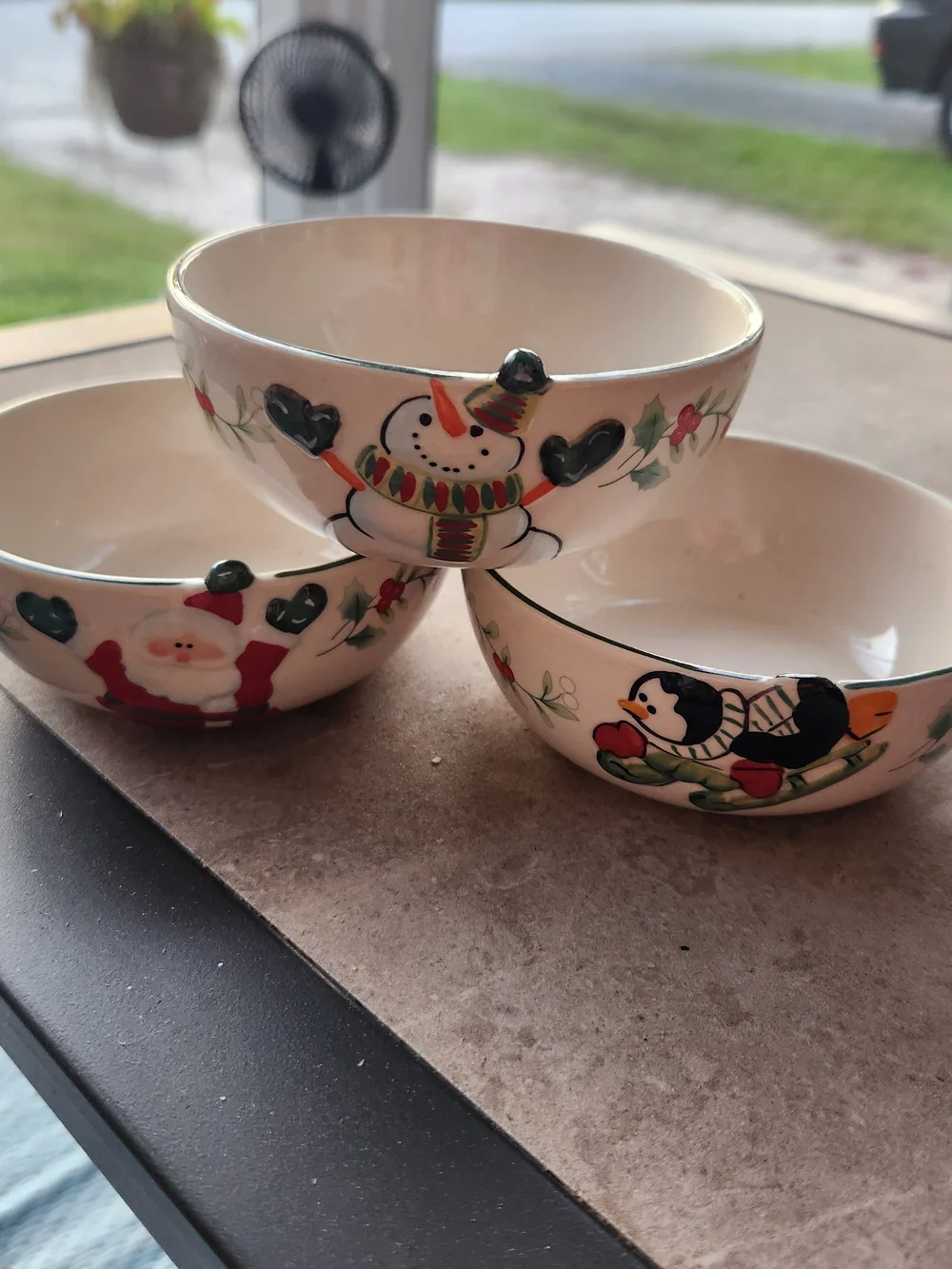 Pfaltzgraff Holiday Character Ceramic Bowls - Winterberry Condiment Bowls